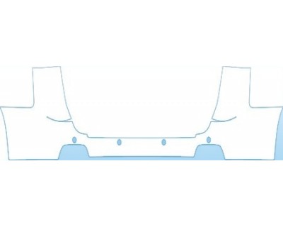 PAINT PROTECTION KIT - 2013 GMC TERRAIN SLT  FULL REAR BUMPER(SLT) W/ SENSORS KIT - PRECUT PPF CLEAR BRA WRAP