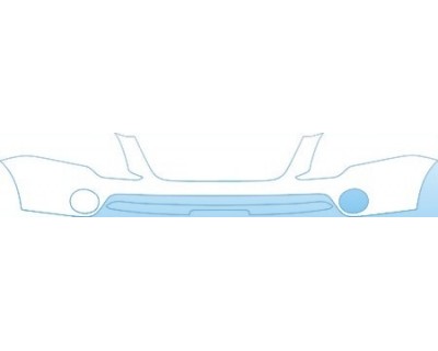 PAINT PROTECTION KIT - 2012 GMC ACADIA DENALI  UPPER BUMPER(WITH PLATE CUT OUT) KIT - PRECUT PPF CLEAR BRA WRAP
