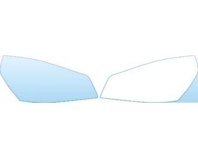 PAINT PROTECTION KIT - 2013 GMC ACADIA DENALI  HEADLIGHTS KIT - PRECUT PPF CLEAR BRA WRAP