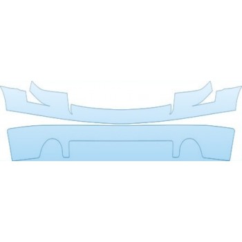 PAINT PROTECTION KIT - 2010 GMC SIERRA 1500 BUMPER KIT - PRECUT PPF CLEAR BRA WRAP