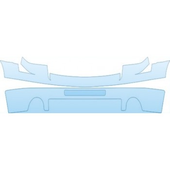 PAINT PROTECTION KIT - 2010 GMC SIERRA DENALI  BUMPER(DENALI) KIT - PRECUT PPF CLEAR BRA WRAP