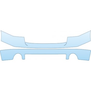 PAINT PROTECTION KIT - 2009 GMC SIERRA 2500 BUMPER(2500 3500) KIT - PRECUT PPF CLEAR BRA WRAP