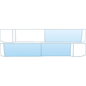 PAINT PROTECTION KIT - 2010 GMC SIERRA DENALI  ROCKERS AND DOORS (CREW CAB BED) KIT - PRECUT PPF CLEAR BRA WRAP