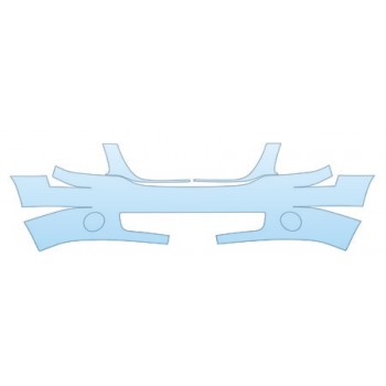 PAINT PROTECTION KIT - 2008 GMC YUKON XL BUMPER WITH PLATE CUT OUT KIT - PRECUT PPF CLEAR BRA WRAP