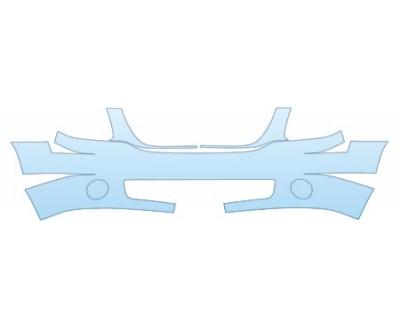 PAINT PROTECTION KIT - 2008 GMC YUKON XL BUMPER WITH PLATE CUT OUT KIT - PRECUT PPF CLEAR BRA WRAP