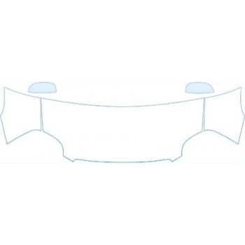 2008 GMC YUKON XL  Hood Fender Mirror Kit - PRECUT PPF CLEAR BRA WRAP