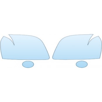 2008 GMC YUKON XL  Headlights Fog Lights Kit - PRECUT PPF CLEAR BRA WRAP