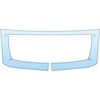 PAINT PROTECTION KIT - 2014 GMC SAVANA 3500 LS GRILL SURROUND - PRECUT PPF CLEAR BRA WRAP