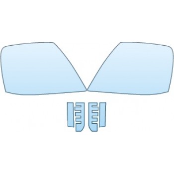 PAINT PROTECTION KIT - 2016 GMC TERRAIN SL  HEADLIGHTS FOG LIGHTS - PRECUT PPF CLEAR BRA WRAP