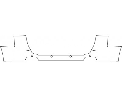 2014 GMC TERRAIN SLT  Full Rear Bumper(slt) W/ Sensors