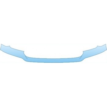 PAINT PROTECTION KIT - 2015 GMC SIERRA 1500 SLT UPPER BUMPER - PRECUT PPF CLEAR BRA WRAP