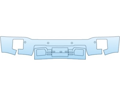 PAINT PROTECTION KIT - 2015 GMC SIERRA 1500 BASE LOWER BUMPER - PRECUT PPF CLEAR BRA WRAP