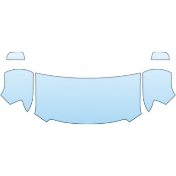 PAINT PROTECTION KIT - 2020 GMC CANYON SLT  HOOD FENDERS MIRRORS (30 INCH) - PRECUT PPF CLEAR BRA WRAP