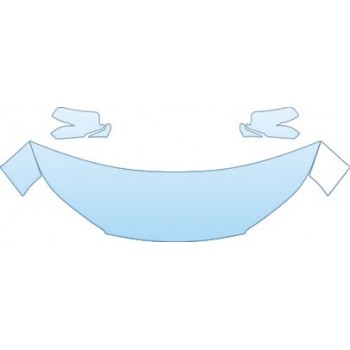 PAINT PROTECTION KIT - 2013 HONDA ACCORD SEDAN EX HOOD FENDER MIRRORS KIT - PRECUT PPF CLEAR BRA WRAP