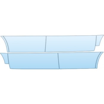 PAINT PROTECTION KIT - 2009 HONDA PILOT TOURING ROCKERS AND DOORS KIT - PRECUT PPF CLEAR BRA WRAP