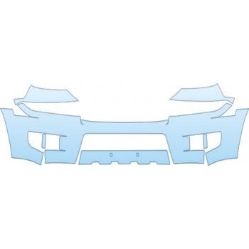PAINT PROTECTION KIT - 2010 HONDA RIDGELINE RT  BUMPER (REVISED) KIT - PRECUT PPF CLEAR BRA WRAP