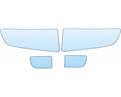 PAINT PROTECTION KIT - 2010 HONDA RIDGELINE RT  HEADLIGHTS FOG LIGHTS KIT - PRECUT PPF CLEAR BRA WRAP