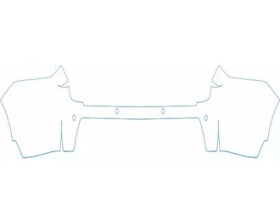 PAINT PROTECTION KIT - 2009 HONDA PILOT LX FULL REAR BUMPER(WITH SENSORS) KIT - PRECUT PPF CLEAR BRA WRAP