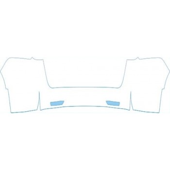 PAINT PROTECTION KIT - 2013 HONDA ODYSSEY EX-L  FULL REAR BUMPER(WITH FLAPS) KIT - PRECUT PPF CLEAR BRA WRAP