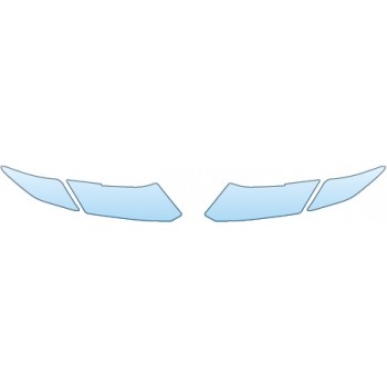 PAINT PROTECTION KIT - 2014 HONDA CIVIC SEDAN SI HEADLIGHTS - PRECUT PPF CLEAR BRA WRAP