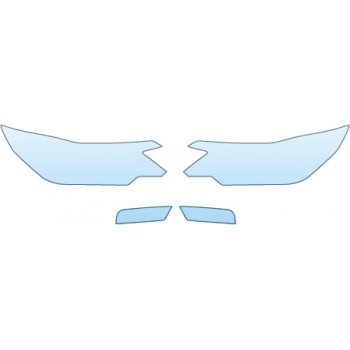 PAINT PROTECTION KIT - 2015 HONDA CR-V EX  HEADLIGHTS RUNNING LIGHTS - PRECUT PPF CLEAR BRA WRAP