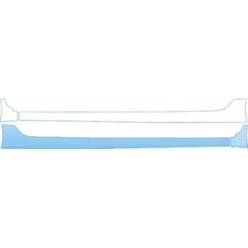 PAINT PROTECTION KIT - 2012 HYUNDAI ELANTRA SEDAN GLS ROCKERS KIT - PRECUT PPF CLEAR BRA WRAP