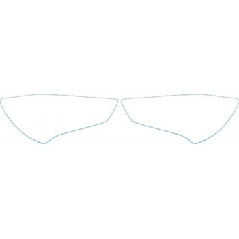PAINT PROTECTION KIT - 2013 HYUNDAI GENESIS COUPE 2.0T HEADLIGHTS KIT - PRECUT PPF CLEAR BRA WRAP