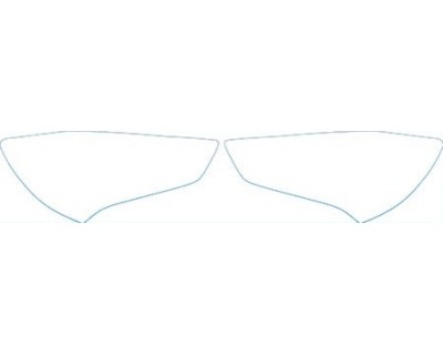 PAINT PROTECTION KIT - 2013 HYUNDAI GENESIS COUPE 2.0T HEADLIGHTS KIT - PRECUT PPF CLEAR BRA WRAP