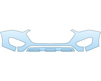 PAINT PROTECTION KIT - 2014 HYUNDAI SANTA FE LIMITED  BUMPER - PRECUT PPF CLEAR BRA WRAP