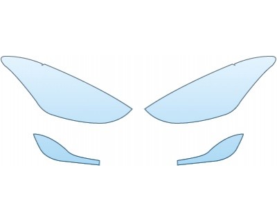 Precut PPF Kit – Clear Bra Paint Protection Film PAINT PROTECTION KIT - 2014 HYUNDAI ELANTRA GT BASE 4 DR HATCHBACK HEADLIGHTS FOGLIGHTS - PRECUT PPF CLEAR BRA WRAP