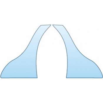 PAINT PROTECTION KIT - 2014 HYUNDAI EQUUS SEDAN SIGNATURE REAR WHEEL SPLASH - PRECUT PPF CLEAR BRA WRAP