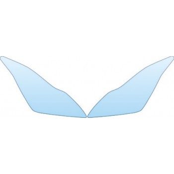 PAINT PROTECTION KIT - 2012 INFINITI G37 COUPE IPL HEADLIGHTS KIT - PRECUT PPF CLEAR BRA WRAP