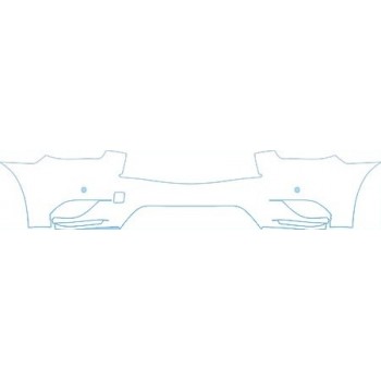 PAINT PROTECTION KIT - 2013 INFINITI JX35 BASE  LOWER BUMPER(WITH SENSORS) KIT - PRECUT PPF CLEAR BRA WRAP