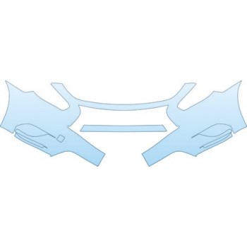 PAINT PROTECTION KIT - 2013 INFINITI JX35 BASE  FULL BUMPER(WITHOUT SENSORS) KIT - PRECUT PPF CLEAR BRA WRAP