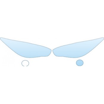 PAINT PROTECTION KIT - 2013 INFINITI JX35 BASE  HEADLIGHTS FOG LIGHTS KIT - PRECUT PPF CLEAR BRA WRAP