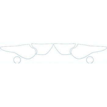 2009 INFINITI FX 35 Headlights Fog Lights Kit - PRECUT PPF CLEAR BRA WRAP