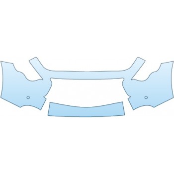 PAINT PROTECTION KIT - 2014 INFINITI QX 70 BUMPER - PRECUT PPF CLEAR BRA WRAP