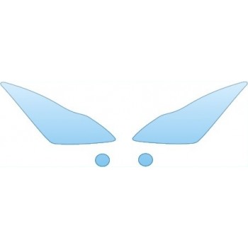 PAINT PROTECTION KIT - 2014 INFINITI Q60 COUPE  HEADLIGHTS FOG LIGHTS - PRECUT PPF CLEAR BRA WRAP