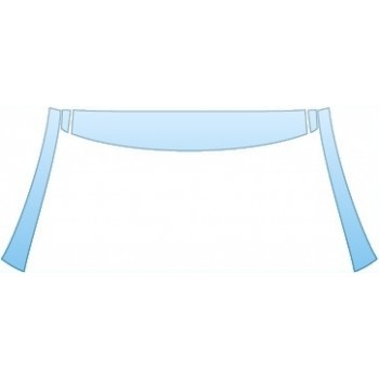 PAINT PROTECTION KIT - 2016 INFINITI QX60 BASE  ROOF A-PILLARS - PRECUT PPF CLEAR BRA WRAP