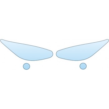 PAINT PROTECTION KIT - 2016 INFINITI QX60 BASE  HEADLIGHTS FOG LIGHTS - PRECUT PPF CLEAR BRA WRAP