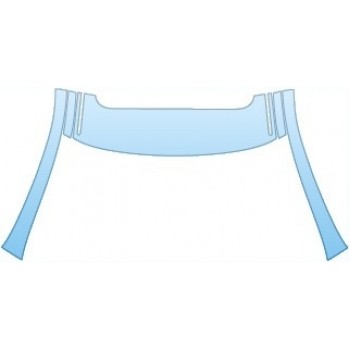 PAINT PROTECTION KIT - 2014 INFINITI QX60 BASE  ROOF A-PILLARS (WITH SUN ROOF) - PRECUT PPF CLEAR BRA WRAP