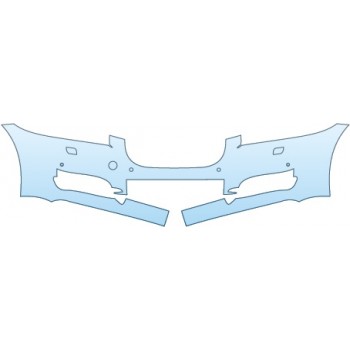 PAINT PROTECTION KIT - 2015 JAGUAR XF PORTFOLIO  BUMPER(WITH WASHERS SENSORS) - PRECUT PPF CLEAR BRA WRAP