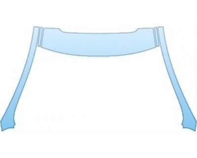 PAINT PROTECTION KIT - 2015 JAGUAR XFR BASE  ROOF A-PILLARS (WITH SUN ROOF) - PRECUT PPF CLEAR BRA WRAP