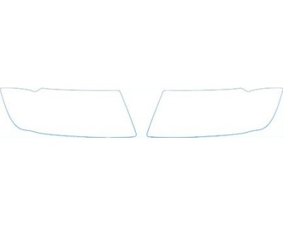 PAINT PROTECTION KIT - 2017 JEEP COMPASS LIMITED  HEADLIGHTS KIT - PRECUT PPF CLEAR BRA WRAP