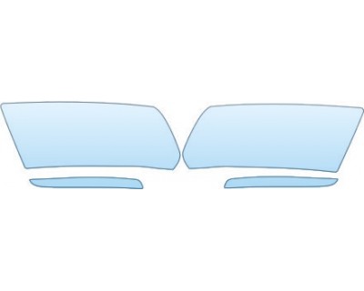 PAINT PROTECTION KIT - 2013 JEEP GRAND CHEROKEE SRT 8  HEADLIGHTS FOGLIGHTS KIT - PRECUT PPF CLEAR BRA WRAP