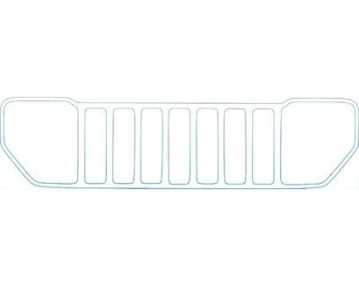 PAINT PROTECTION KIT - 2009 JEEP LIBERTY LIMITED GRILLE KIT - PRECUT PPF CLEAR BRA WRAP
