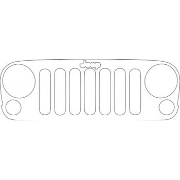 2010 JEEP WRANGLER UNLIMITED-RUBICON  Grille Kit