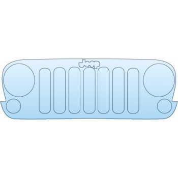 PAINT PROTECTION KIT - 2016 JEEP WRANGLER UNLIMITED  GRILLE - PRECUT PPF CLEAR BRA WRAP