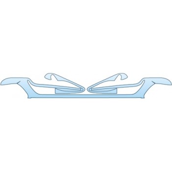 PAINT PROTECTION KIT - 2014 JEEP GRAND CHEROKEE SRT  BUMPER INSERTS AND FOG LIGHT INSERTS - PRECUT PPF CLEAR BRA WRAP