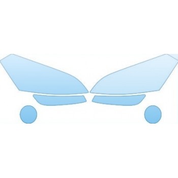 PAINT PROTECTION KIT - 2012 KIA SOUL BASE  HEADLIGHTS FOG LIGHTS KIT - PRECUT PPF CLEAR BRA WRAP